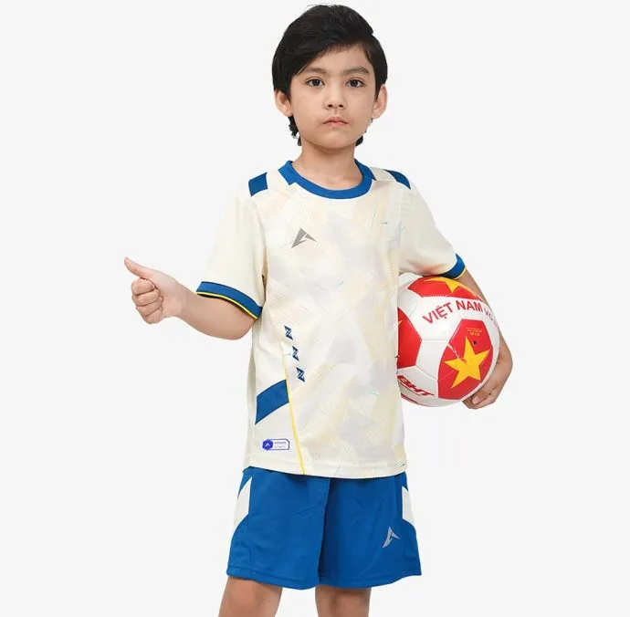 Áo bóng đá trẻ em Faster - Kem sữa